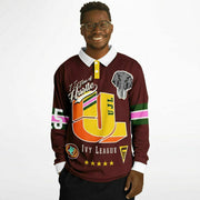 Ivy League UJL rugby polo Maroon