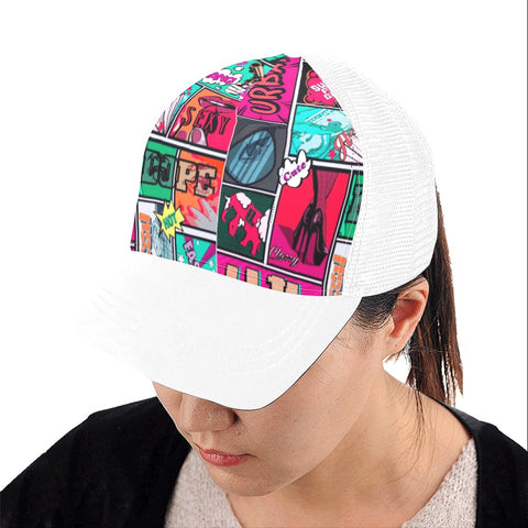 Comic hat Hip Hop Cap H (Front Panel Customization)