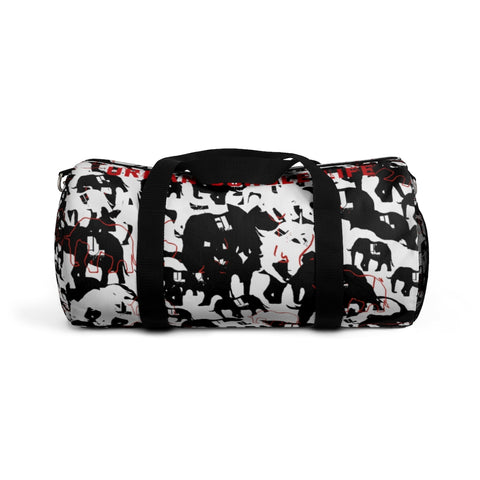 Black & White elephatige Duffel Bag