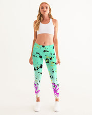 Mint and paint Women's Yoga Pants