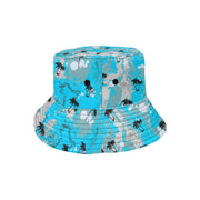 tropical blue ink Bucket Hat