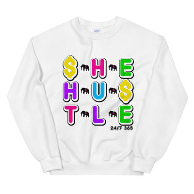 MultiColor SHE HUSTLE sweatshirt