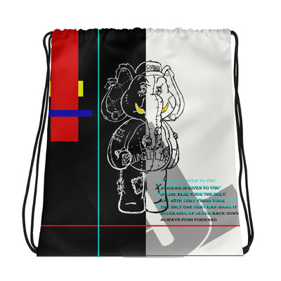 HUSS.. A DREAM drawstring backpack