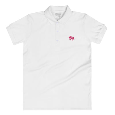 Classic pink logo Women's Polo