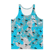 Tropical Blue Ink Tank top