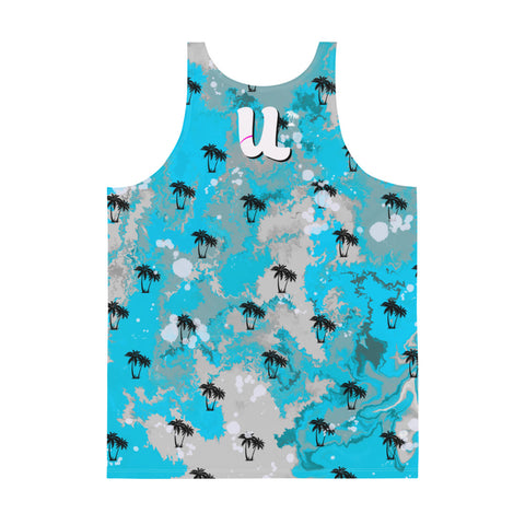 Tropical Blue Ink Tank top