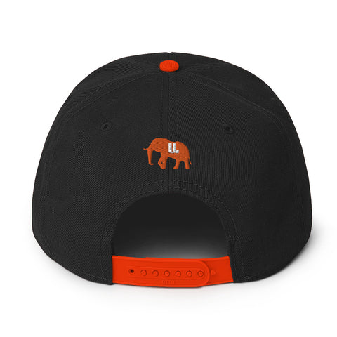 Snapback Hat orange logo