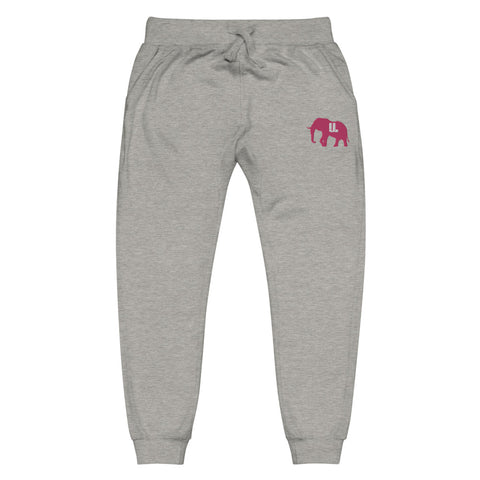 Ladies pink logo fleece joggers